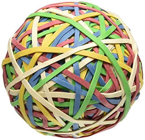 ''ACCO RUBBER BAND Ball, 270 BANDS per Ball, Assorted Colors (A7072153)''