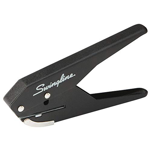 ''Swingline 1 Hole Punch, Hole Puncher, Low Force, 20 Sheet Punch Capacity, PLIER, Black (74017)''