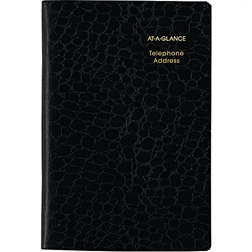 ''AT-A-GLANCE TELEPHONE & Address Book, 600+ Entries, 4'''' x 6'''', Designer, Color May Vary (8040205)''