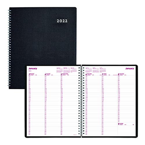 ''Brownline 2022 DuraFlex Weekly Planner, Appointment BOOK, 12 Months, January to December, Twin-Wire