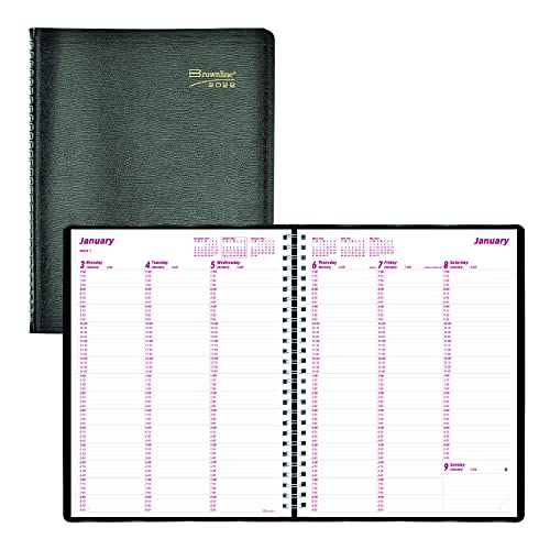 ''Brownline 2022 Essential Weekly Planner, Appointment BOOK, 12 Months, January to December, Twin-Wir