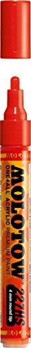''Molotow ONE4ALL Acrylic PAINT Marker, 4mm, Traffic Red, 1 Each (227.202)''