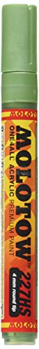 ''Molotow ONE4ALL Acrylic PAINT Marker, 4mm, Metallic Green, 1 Each (227.304)''