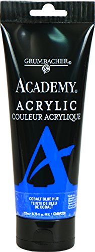 ''Grumbacher Academy Acrylic PAINT, 200ml/6.8 oz. Plastic Tube, Cobalt Blue Hue (C049P200)''