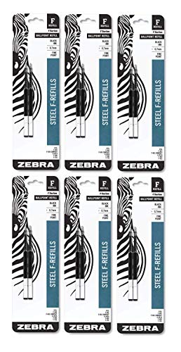 ''Refill for F301, F301 Ultra, F402, 301A, SPIRAL Ballpoint, Fine, Black, 2/Pack-6 Pack''