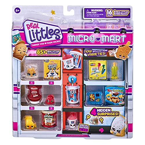 Shopkins Real Littles Collector's Pack | 8 Real Littles Plus 8 Real Branded Mini Packs (16 Total Pie