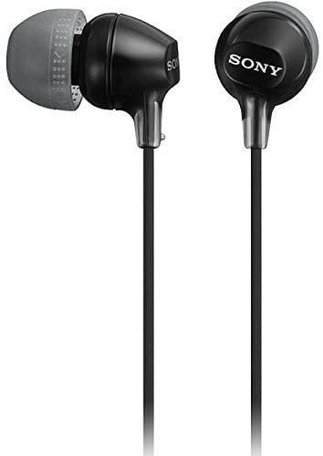 Sony MDR-EX15LP-BLACK In-Ear HEADPHONES with Tangle Free Cord and 3 Pairs of Silicone Ear Buds