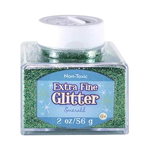 ''Sulyn Extra Fine Emerald Green Glitter Stacker Jar, 2 Ounces, Non-Toxic, Stackable and Reusable Jar
