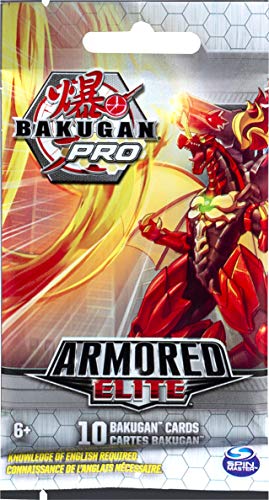 ''Bakugan Pro, Armored Elite Booster Pack with 10 Collectible Trading Cards, for Ages 6 and Up''