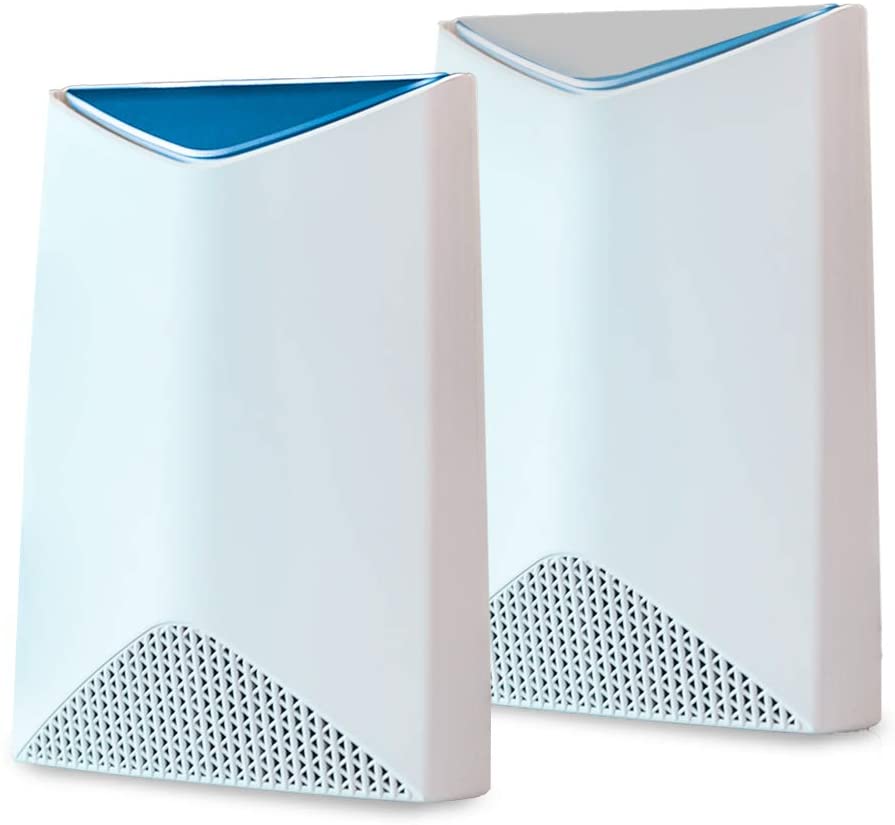 ''NETGEAR Orbi Pro Tri-Band Mesh WiFi System (SRK60) -- Router & Extender Replacement covers up to 5,