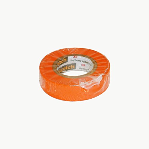 ''Scotch Vinyl Color Coding Electrical TAPE 35, 1/2 in x 20 ft, Orange''