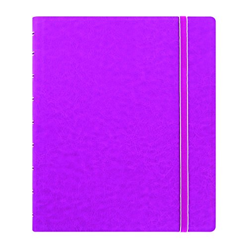 ''FILOFAX REFILLABLE NOTEBOOK CLASSIC, 9.25'''' x 7.25'''' Fuchsia - Elegant leather-look cover with move