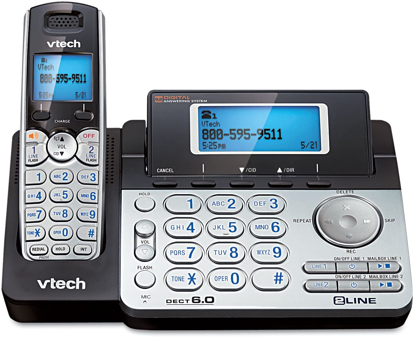 WMU Vtech DS6151 Two-Line Expandable Cordless Phone with Answering System