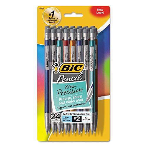 ''BIC MPLMFP241 Xtra-Precision Mechanical PENCIL, 0.5mm, Assorted''