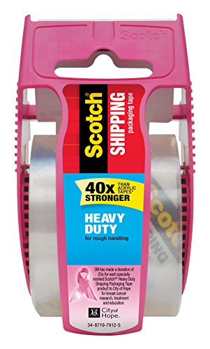 ''Scotch Heavy Duty Packaging TAPE, 1.88'''' x 22.2 yd, Designed for Packing, Shipping and Mailing, Str