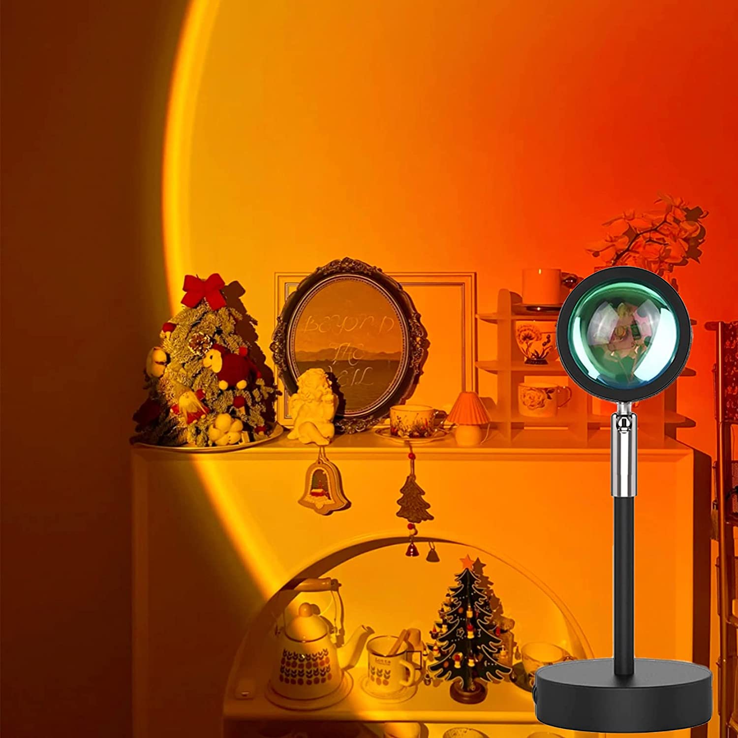 ''Sunset Projection LAMP,180 Degree Rotation Rainbow Projection LAMP USB Charging Lighting, Romantic 
