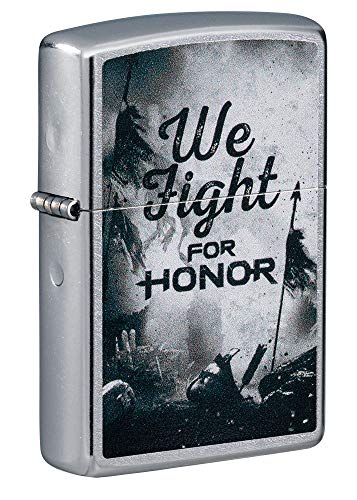 ''Zippo for Honor Street Chrome Pocket LIGHTER, One Size''