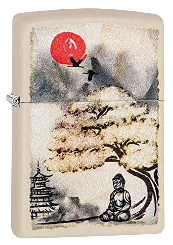 Zippo Pagoda Bonsai Buddha Design Pocket LIGHTER