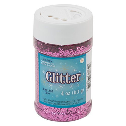 Product Image - Sulyn Petal Pink Glitter Jar, 4 Ounces, Non-Toxic, Reusable Jar with Easy to Use Shaker Top, Multiple Slot Openings for Easy Dispensing and Mess Reduction, Hot Pink Glitter, SUL50881