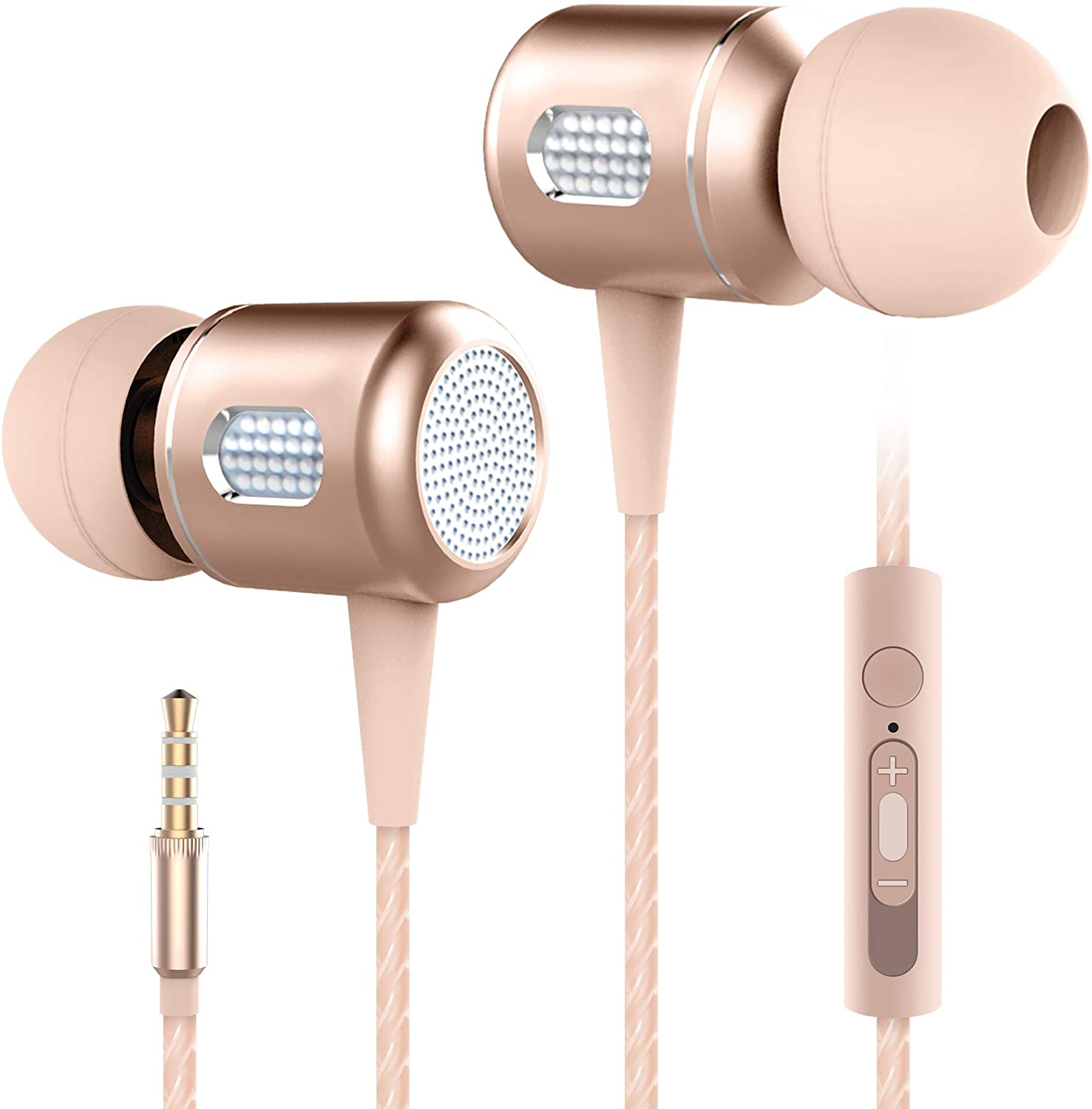 ''HyperGear 3.5mm Stereo Sound Earphones w/Microphone Noise Isolating Earbuds Compatible for IPHONEs,