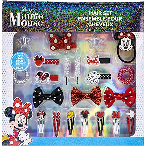 ''Disney Minnie Mouse - Townley Girl HAIR ACCESSORIES Kit|Gift Set for Kids Toddlers Girls|Ages 3+ (2