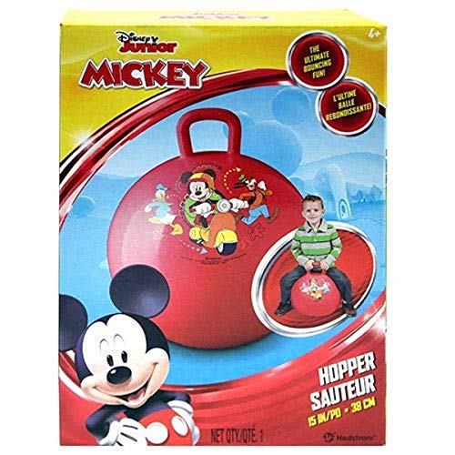 ''Hedstrom Disney, Mickey Mouse Hopper Ball, Hop Ball for Kids, 15 Inch, Red, Small, 55-73292''