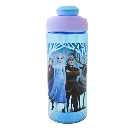 ''[3-Pack] DISNEY Frozen II 16.5oz Kids Sullivan Sports Water Bottle, BPA-free, Blue/Purple, Elsa Ann