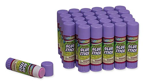 ''Creativity Street Large Glue Sticks, 30-Pack, Purple, .70-Ounce''