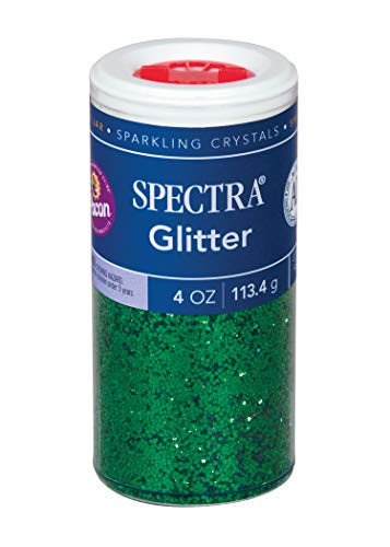 ''Pacon Spectra Glitter Sparkling Crystals, Green, 4-Ounce JAR (91660)''