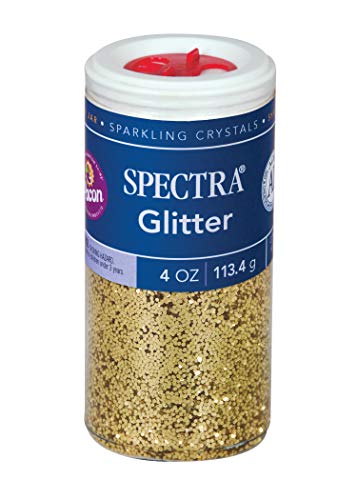 ''Pacon Spectra Glitter Sparkling Crystals, GOLD, 4-Ounce Jar (91680)''