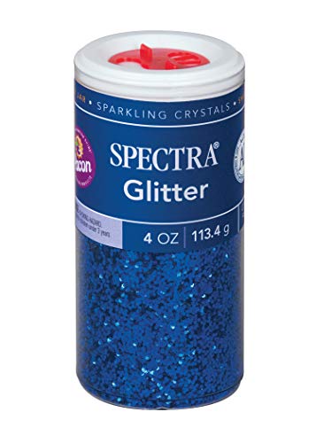 ''Pacon Spectra Glitter Sparkling Crystals, Blue, 4-Ounce JAR (91640)''