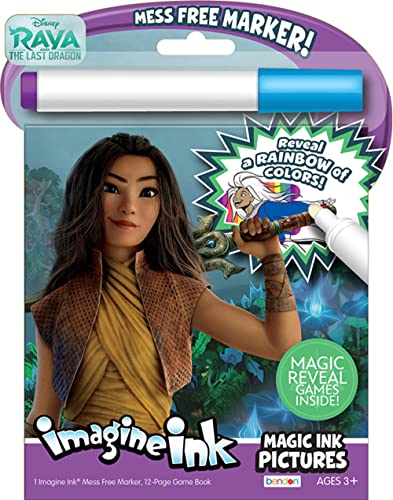 ''Raya The Last DRAGON Imagine Ink Coloring Game Book, Magic Ink Pictures, Mess Free Marker''