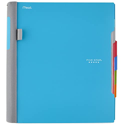 Product Image - Five Star Advance Spiral Notebook, 5 Subject, College Ruled Paper, 200 Sheets, 11 x 8-1/2 inches, Teal (73152)
