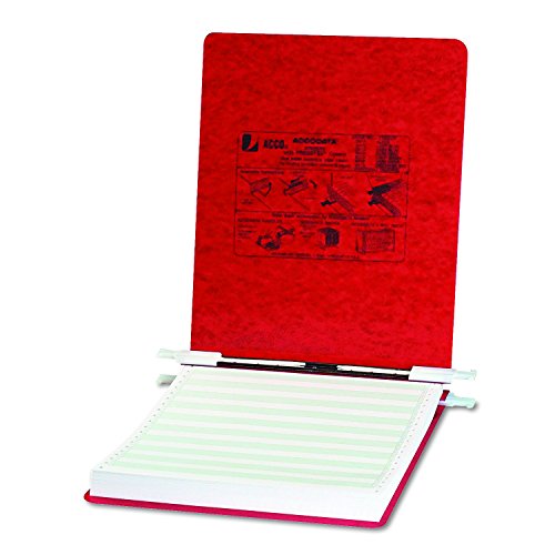 ''ACCO PRESSTEX Covers with Hooks, Unburst, 9 1/2'''' x 11'''' SHEETS, Executive Red (54119)''
