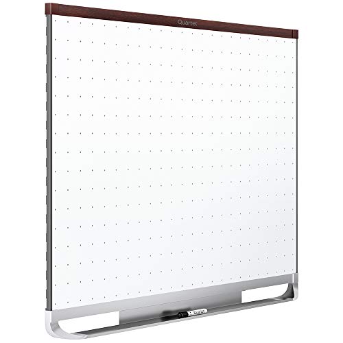 ''Quartet Magnetic Whiteboard, White Board, Dry Erase Board, 3' x 2', Mahogany Finish FRAME, Prestige
