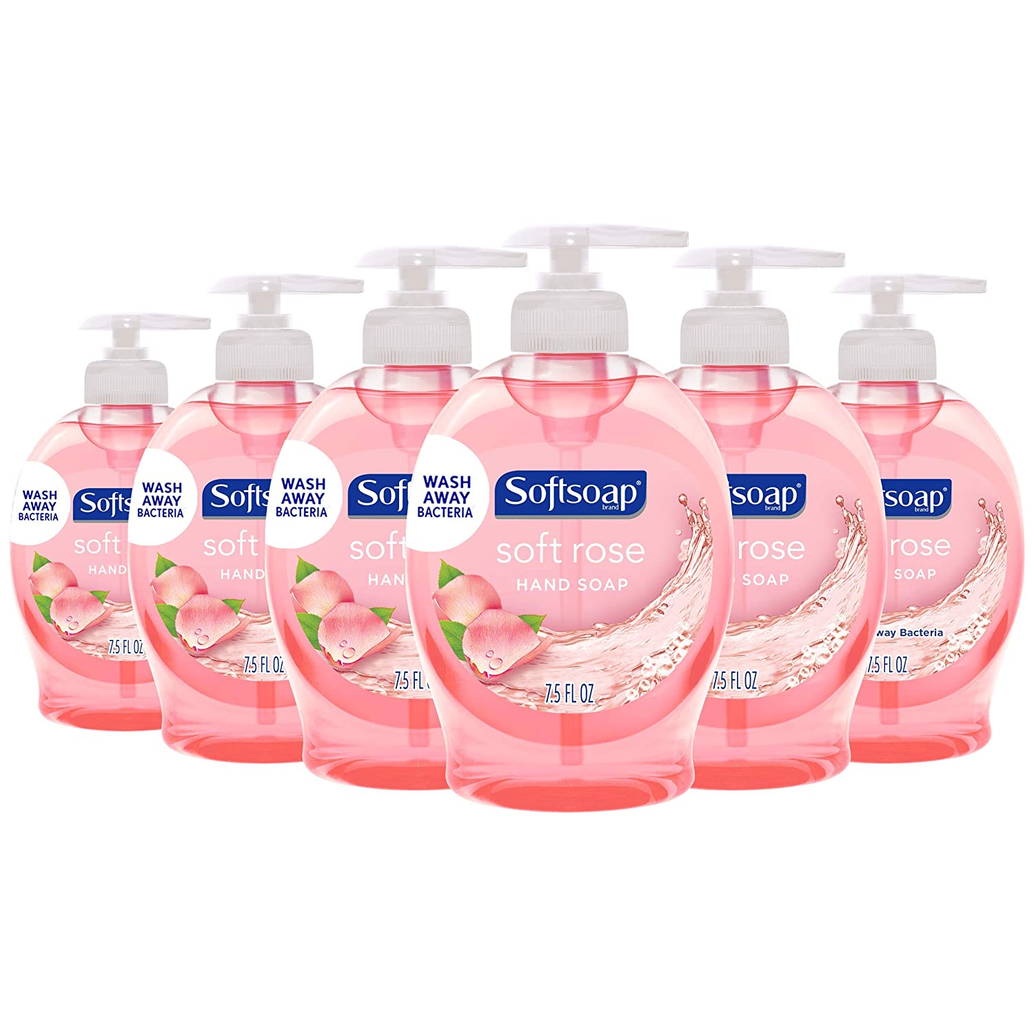 ''SoftSOAP Liquid Hand SOAP, Soft Rose - 7.5 fluid ounce (6 Pack)''