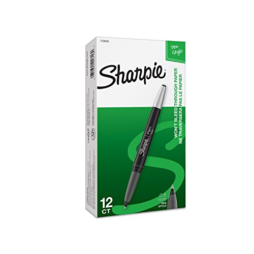 ''Sharpie 1758055 Grip PEN, Fine Tip, Acid-Free and Archival-Quality, Fade Resistan, AP Certified, Bl