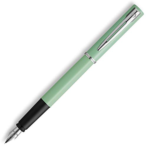 Waterman Allure Fountain PEN | Mint Green Matte Lacquer with Chrome Trim | Fine Stainless Steel Nib 