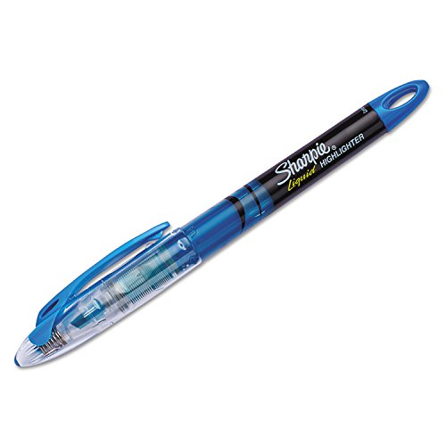 Accent Liquid PEN Style Highlighter (12 Pack) Color: Fluorescent Blue