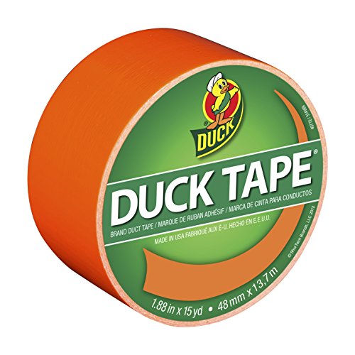''Duck Brand 1265019 Color Duct TAPE, Neon Orange, 1.88 Inches x 15 Yards, Single Roll''