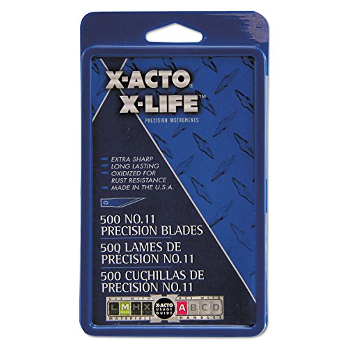 ''X-Acto NO.11 Classic Fine Point X-Life Refill Blade - #11 - StyleDurable, Self-sharpening, Rust Res