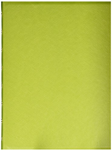 ''FILOFAX Refillable Saffiano NOTEBOOK, A5 (8.25'''' x 5'''') Pear - 112 Cream moveable pages - Index, po