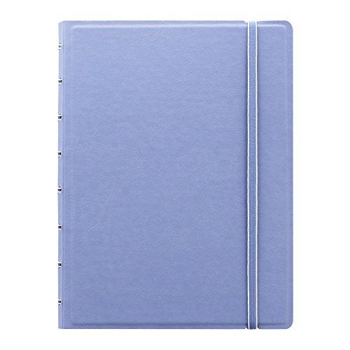 ''FILOFAX Refillable Pastel NOTEBOOK, A5 (8.25'''' x 5'''') Vista Blue - 112 Cream moveable pages - Index