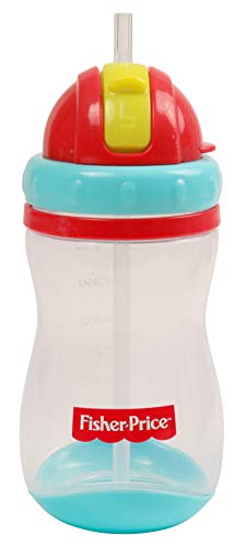 Cudlie FISHER PRICE Unisex Baby 14 Oz Single Pack Pop Up Straw Sipper Cup