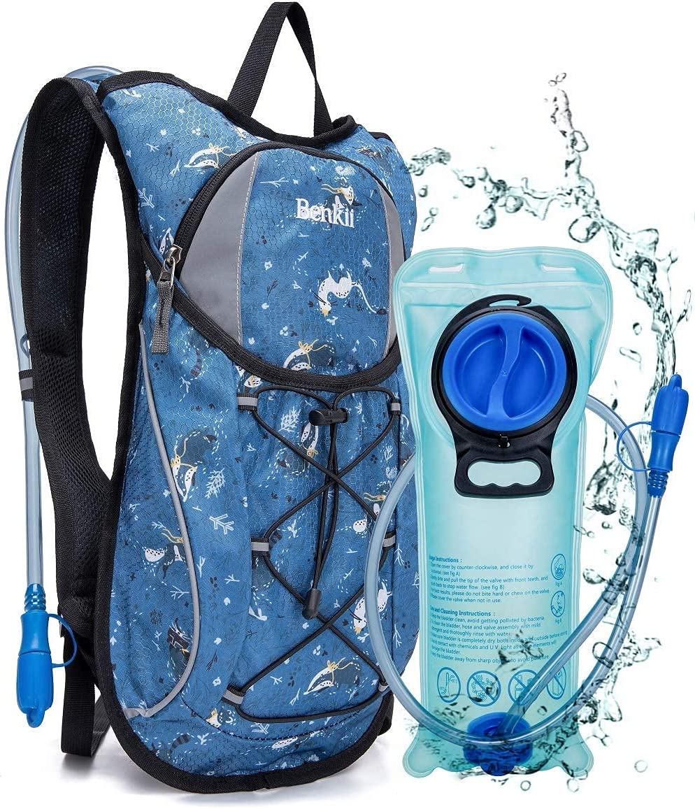 Hydration BACKPACK with 2L Water Bladder - Lightweight Pack for Running Hiking Riding Camping Cyclin