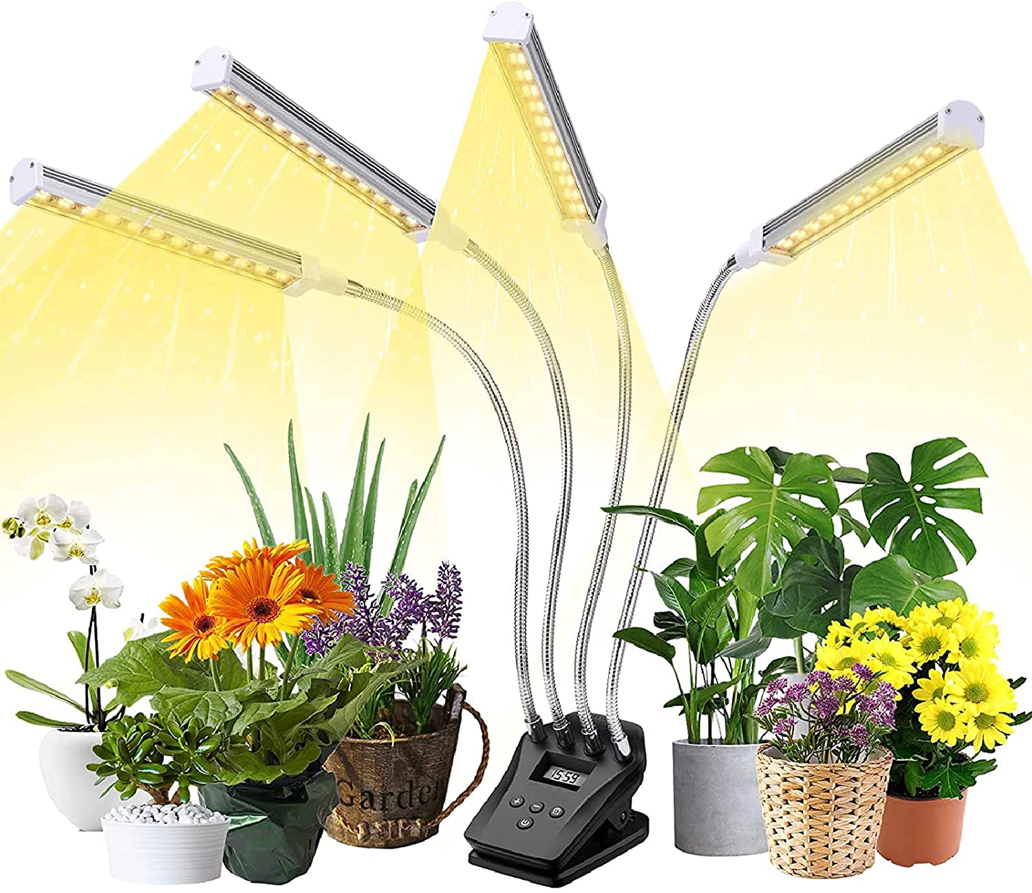 ''Plant Grow Light, Full Spectrum Grow Light for Indoor Plants with LCD Timer, Plant Growing LAMP wit