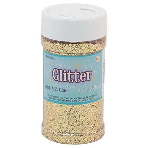 ''Sulyn GOLD Glitter Jar, 8 Ounces, Non-Toxic, Reusable Jar with Easy to Use Shaker Top, Multiple Slo