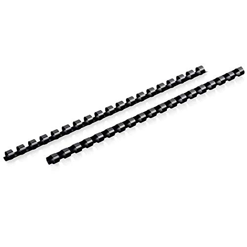 ''Mead CombBind Binding Spines/Spirals/Coils/Combs, 3/8'''', 55 SHEET Capacity, Black, 125 Pack (400013