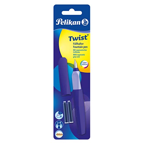 ''Pelikan 811361 Twist Fountain PEN (Universal for Right and Left-Handers), Ultra Violet, 1 Fountain 