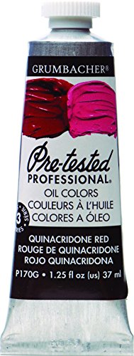 ''Grumbacher Pre-Tested Oil PAINT, 37ml/1.25 Ounce, Quinacridone Red (P170G)''